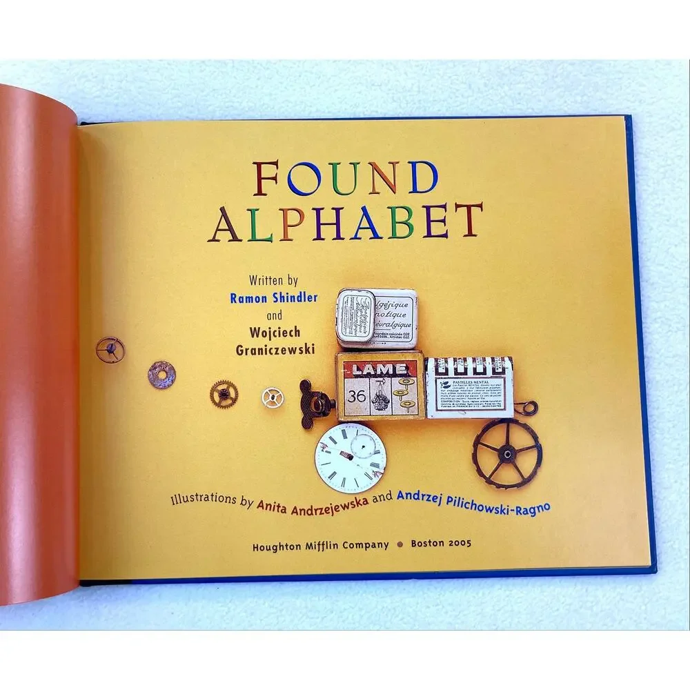 Found Alphabet Children's Book Hardcover Vintage 2006 ISBN:0618442324